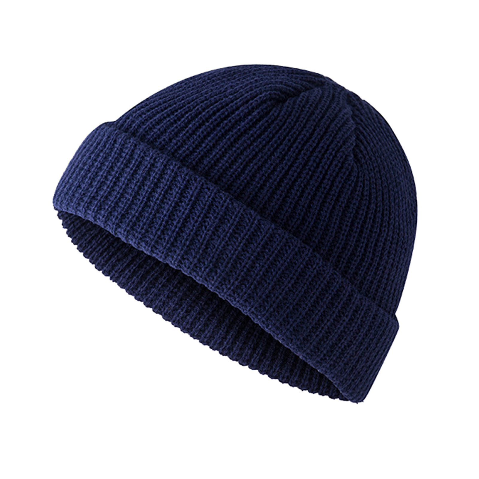 thumbnail image 2 of Gorro de punto unisex para invierno con pompón sintético - Gorro cálido de mezcla de lana, talla única, para hombres y mujeres adultos, 2 of 2
